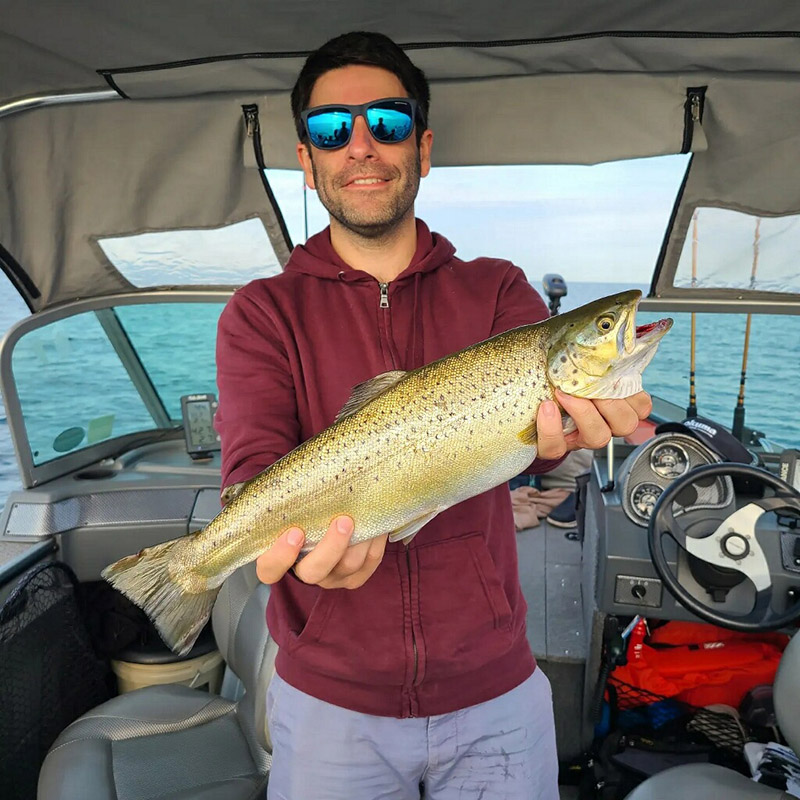 cousins fishing family boat